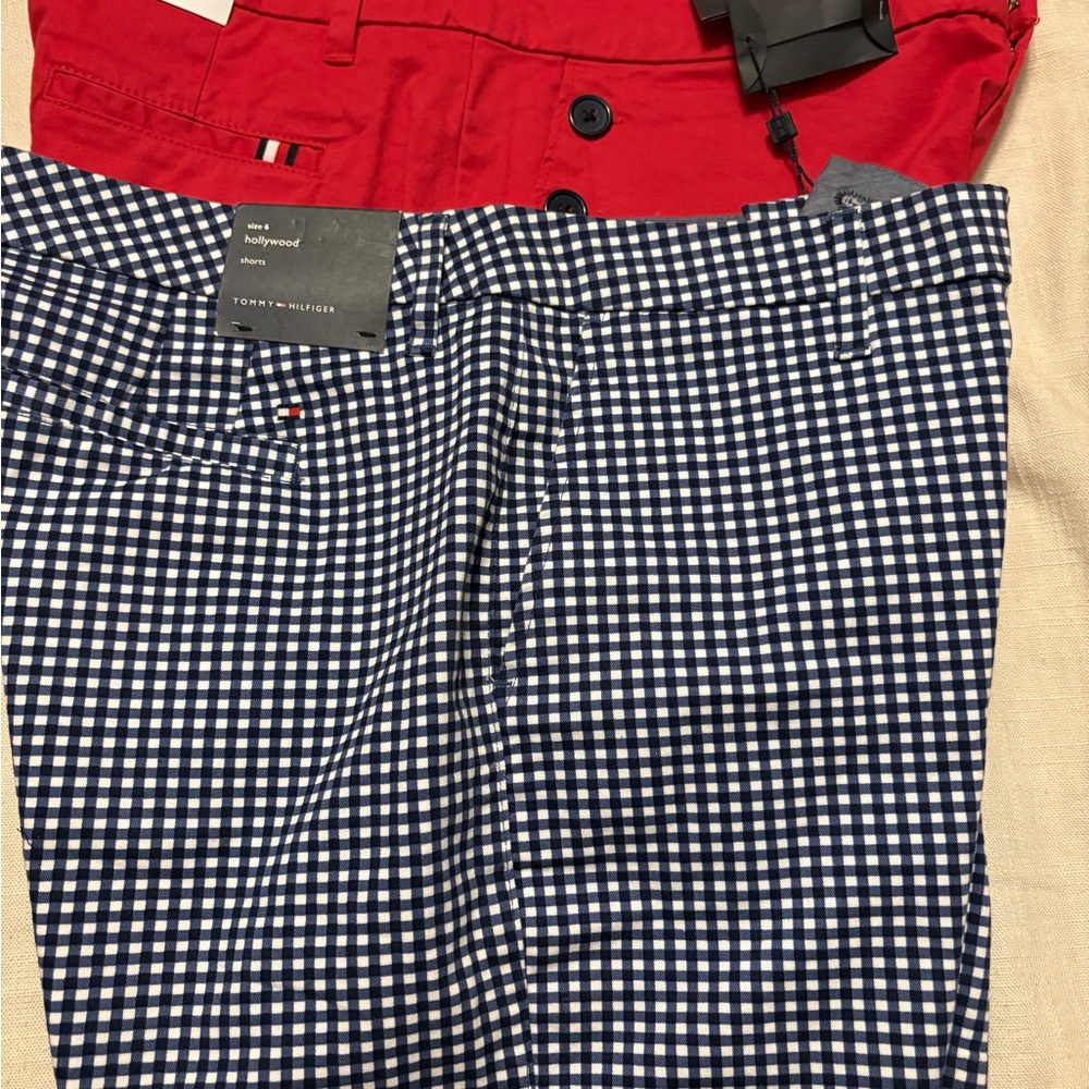 Tommy Hilfiger Chino Shorts Blue Red
